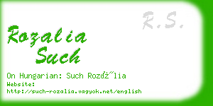 rozalia such business card